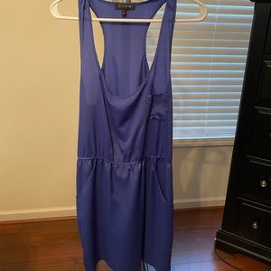 Boutique, royal blue, pockets, large, razor back